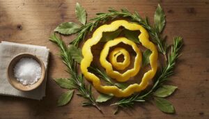 Kog citronskal med rosmarin og laurbær: den naturlige metode til en velduftende bolig