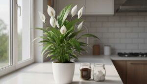 Vand din fredslilje med disse to køkkenprodukter én gang om måneden for flere blomster