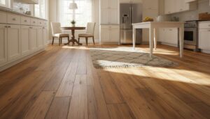 Panelgulve i køkkenet: den ene ingrediens fra køkkenskabet der giver dem glans igen