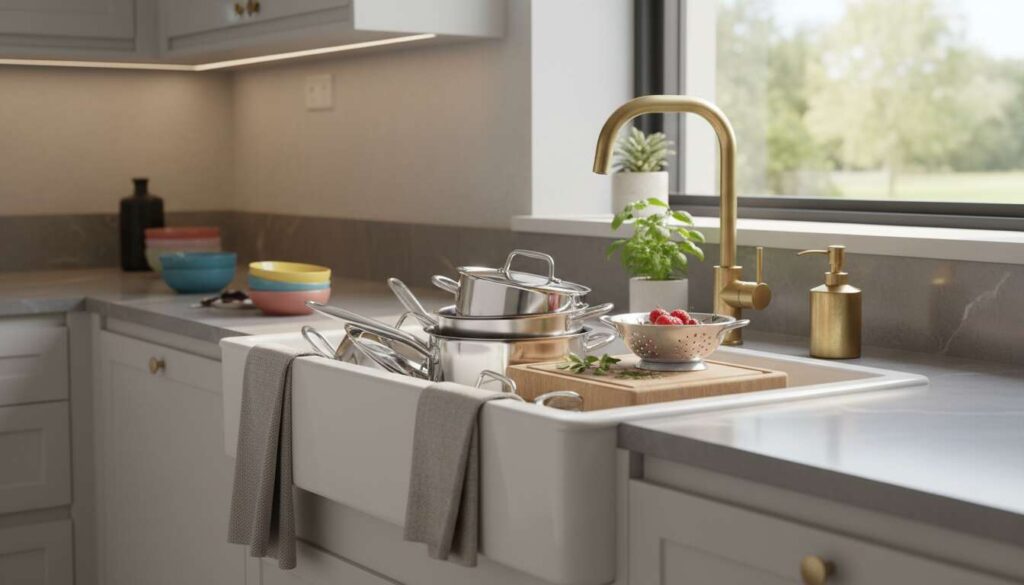 Tilstoppet køkkenvask: den simple metode der løser det på fem minutter uden VVS-mand