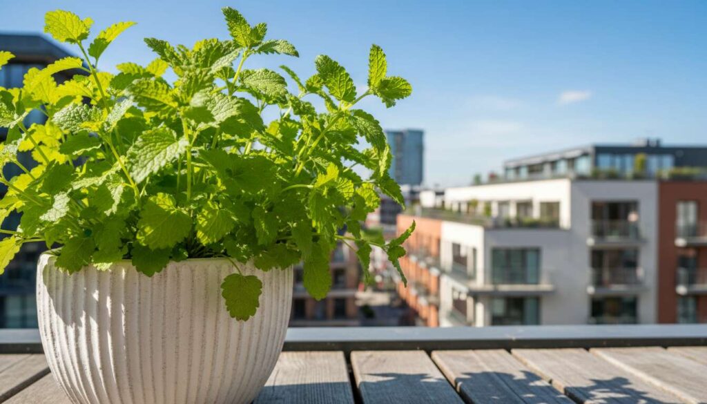 Citronmelisse i krukke: den balkonplante der holder insekter væk ifølge gartnere