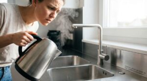 Hvorfor VVS-installatører fraråder at hælde kogende vand direkte i køkkenvasken